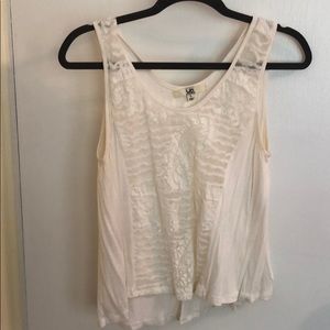 Ya Los Angeles Cream Crop Top